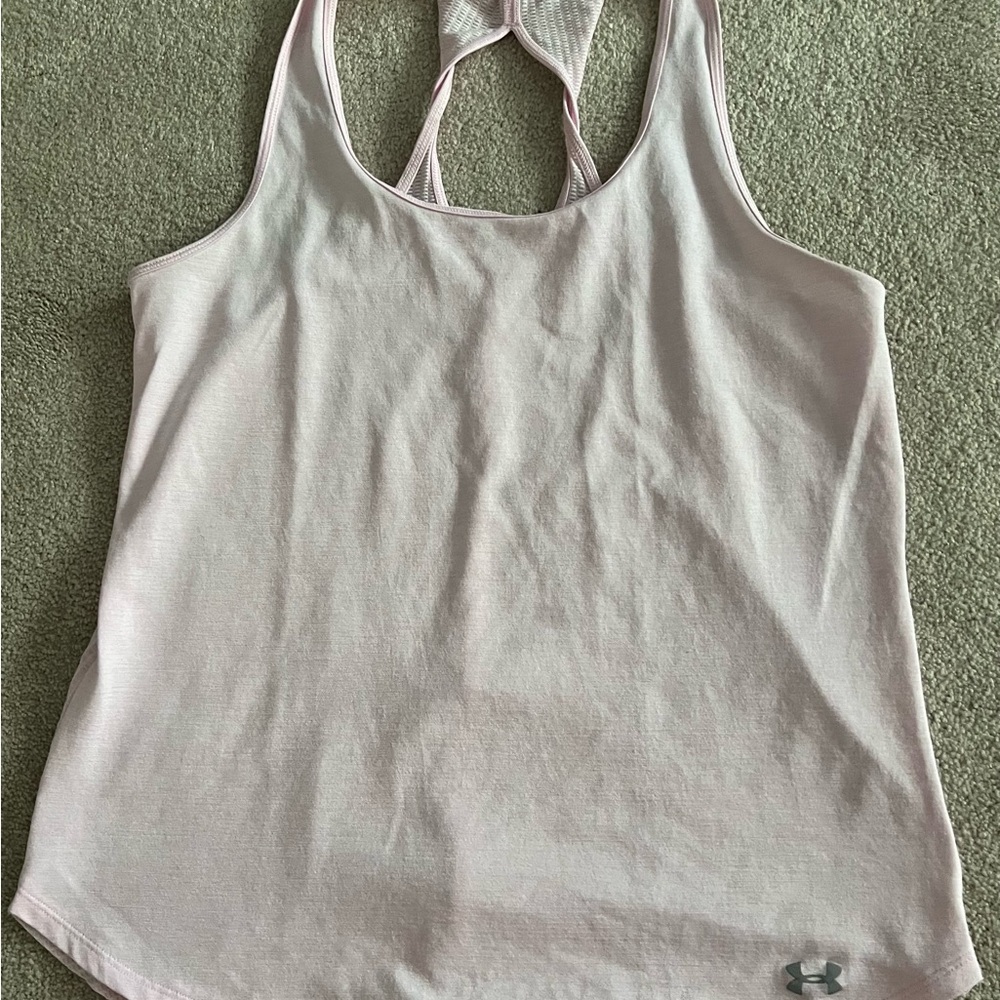 Under Armour light pink  Sleeveless Backless Tank Top
